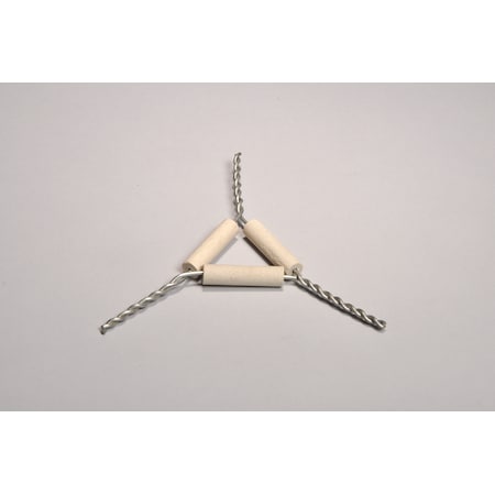 United Scientific Clay Pipe Triangle, 1 1/2" Side Length CPT015